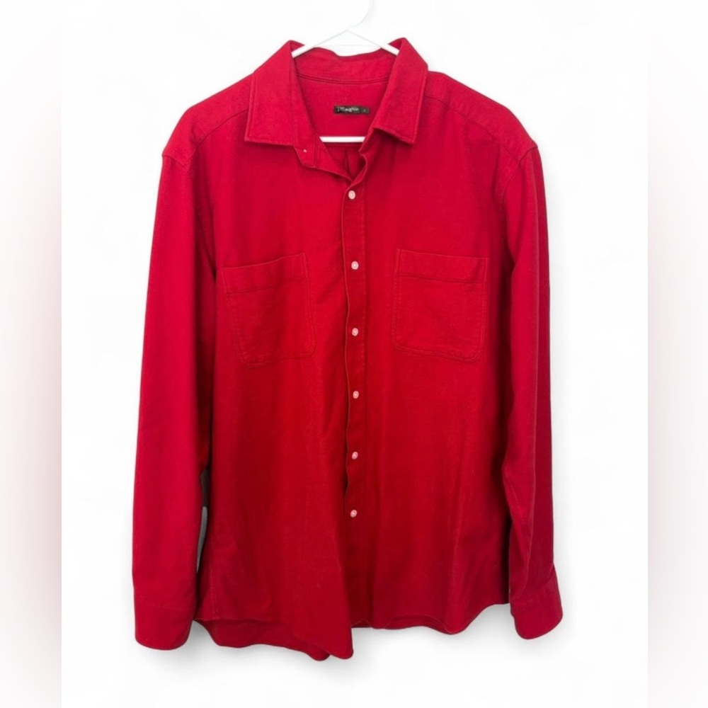 Men's J.Mclaughlin Dobson Woven Shirt Large‎ Button Down Cotton Casual Comfy